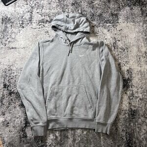 Nike Men's Pullover Hoodie Size Small Swoosh Logo Grey